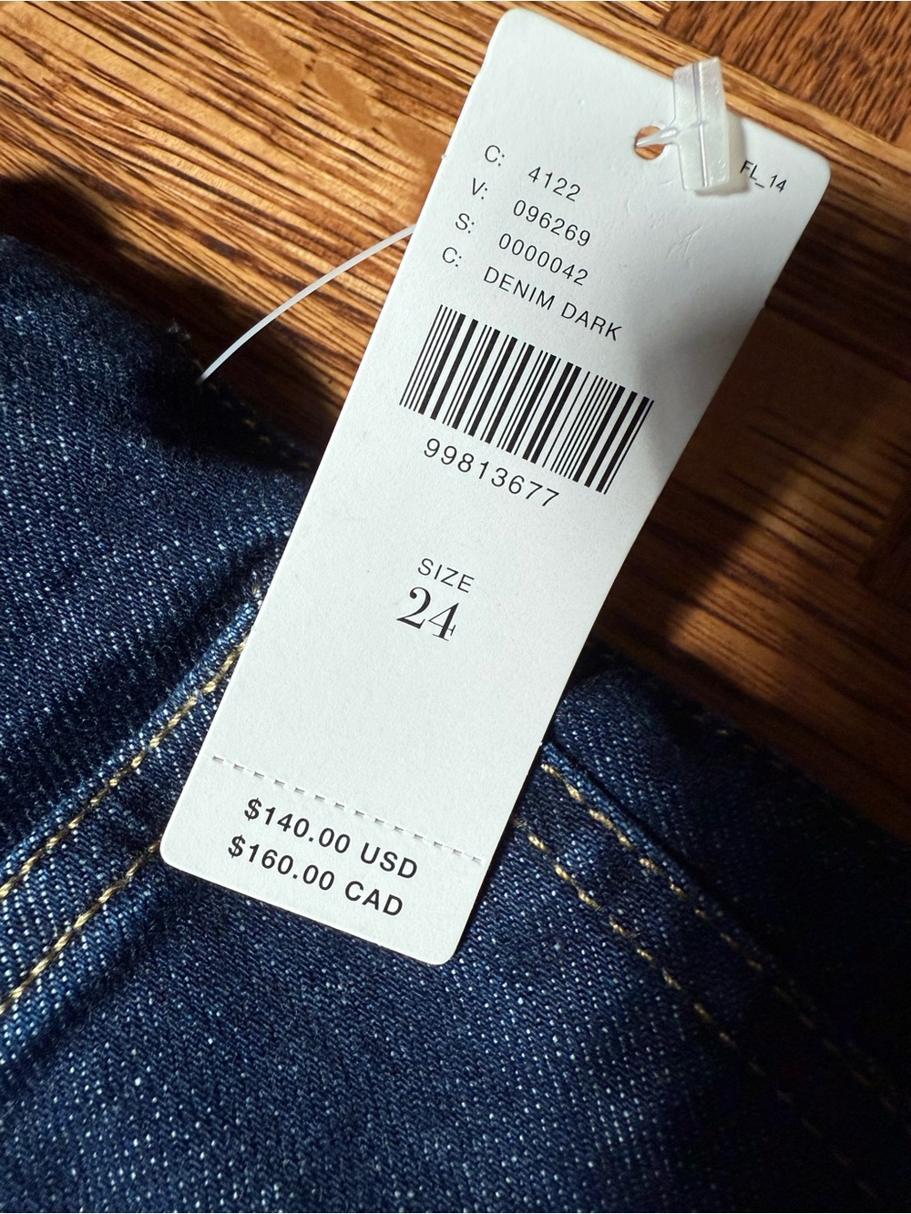 NWT ANTHROPOLOGIE Maeve Colette Ruffle Crop Wide Leg Jeans Patch Pocket 24 - Picture 5 of 9
